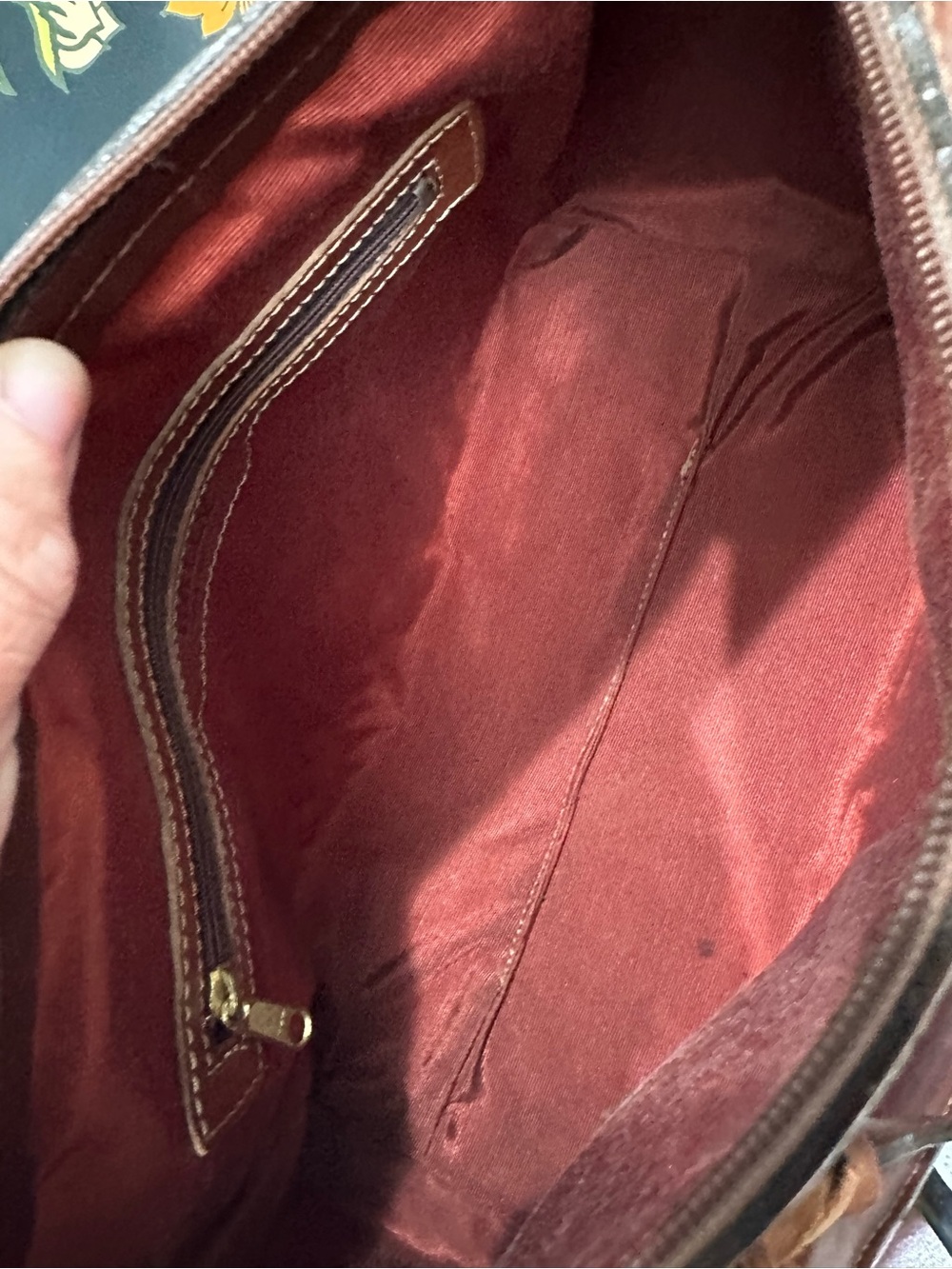 Vintage Bally Made in USA Leather Satchel in Cognac | Convertible Bag - Picture 8 of 9
